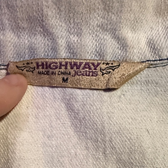 Highway Jeans Light Wash Denim Vest - Picture 2 of 3